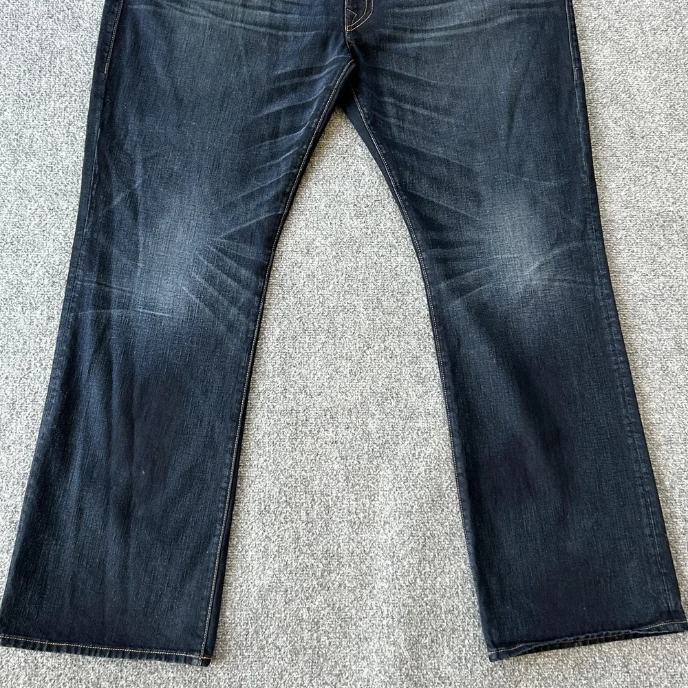 True Religion Billy Relaxed Bootcut‎ Jeans Mens 44x34 Blue Dark Wash Denim